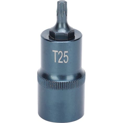 Sternschraubendreher-Bit, 1/2"-Vierkant-Steckschlüssel, Steckschlüssel-Bit aus S2-Legierungsstahl, brünierte Handwerkzeug-Hardware (55 mm)