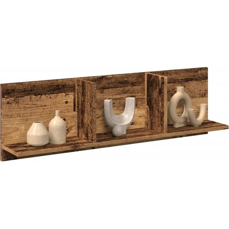 Wandschrank 100x16,5x30 cm Altholz-Optik Holzwerkstoff