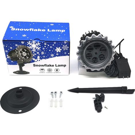 Projecteur de flocons de neige - effet chutes de neige - lampe étanche - (1/5)
