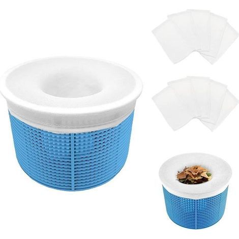 Pool skimmer socks, 10 pieces, perfect filters for skimmer baskets. (1/4)