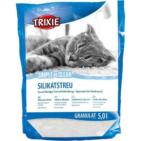 Lettiera Silice in Granuli TRIXIE Freshneasy 5 L Bianco Controllo degli Odori