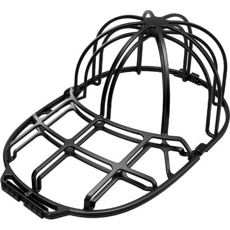Cage de Lavage pour Casquette, Protecteur de Chapeau pour Lave-linge, Rangement pour Casquettes de Baseball (Noir) (1/5)