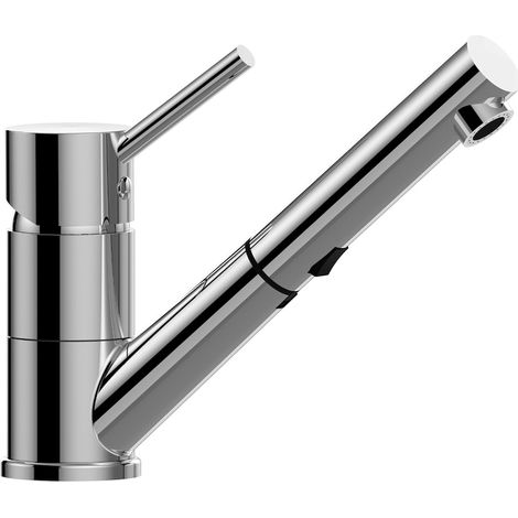 Miscelatore monocomando per lavello con doccetta estraibile Paffoni serie Birillo BI183CR Cromato - Ottone (1/5)