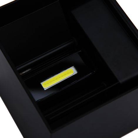 Applique murale LED 12W extérieure étanche IP65, lampe carrée décorative pour jardin (1/5)