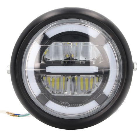 Phare LED rond 7,5 pouces pour moto, projecteur avant étanche IP66 12V CC, éclairage moto (1/5)