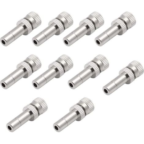 Pack of 10 6mm Misting Nozzles with 0.8mm Quick Connect (1/5)
