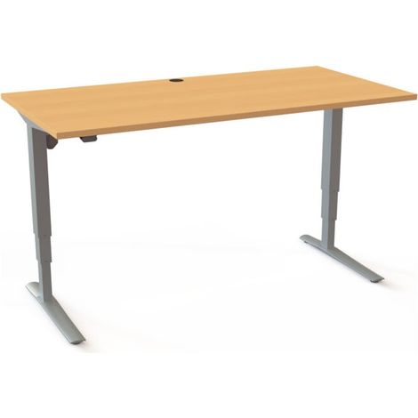 STIER Bureau électrique réglable en hauteur 501-43 160 x 80 cm Hêtre 65-125 cm (1/3)