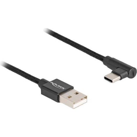USB 2.0 Kabel, USB-A Stecker  USB-C Stecker Verwendung: Synchronisieren et Laden von Mobilgeräten (1/2)