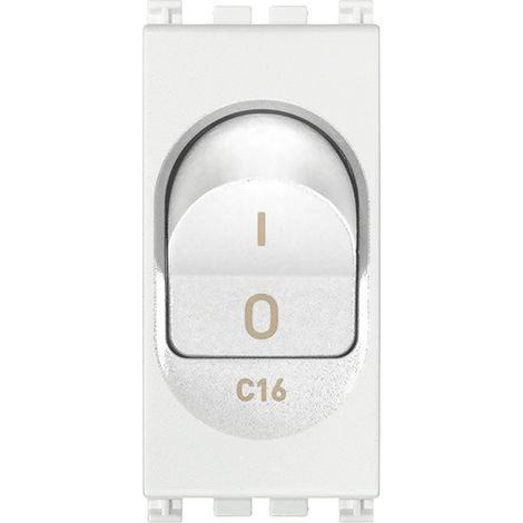 VIMAR - 19405.16.B Interruttore MT 1P+N C16 120-230V bianco