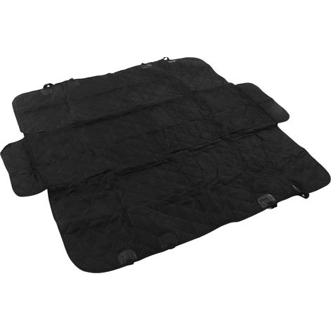 Rallonge de dossier de siège, housse de siège auto pliable pour chiens, imperméable, noire, pont pour animaux, plateforme (1/5)