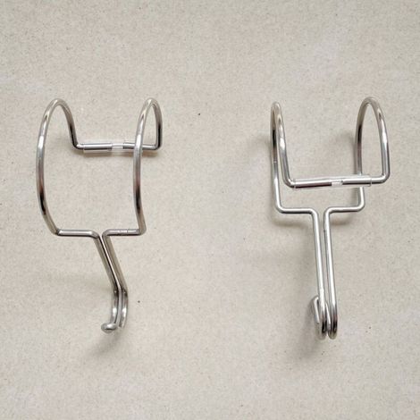 30 ganchos en forma de S, ganchos de acero inoxidable, ganchos de metal con formas, ganchos para decoración navideña, ganchos para luces de fiesta, para cocina, baño, dormitorio y oficina (23-26 mm) (1/5)