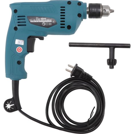 Perceuse électrique multifonction 400W stable avec dissipation thermique, pour bois, métal, plastique, fiche CN 220V