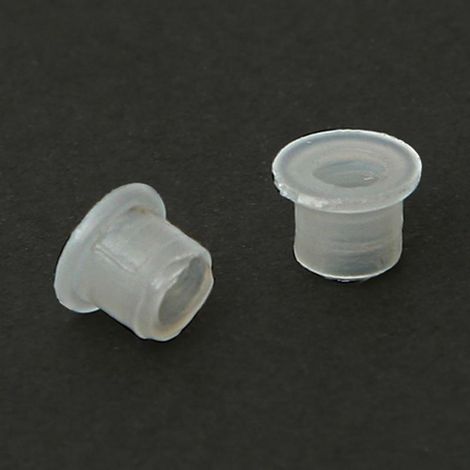 casquillo protector. plástico. inserción a presión. blanco ( color:000000 100) (1/2)
