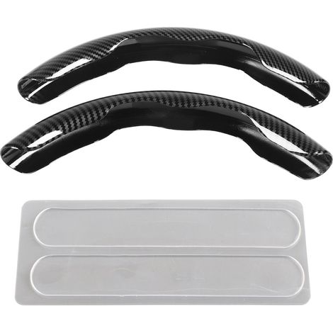 2PCS Housse Volant Carbone Motif Texturé Doux Toucher Confortable Universel Remplacement Pour Accord Noir (1/5)
