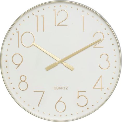 Horloge Murale Design "Laure" 50cm Doré (1/4)