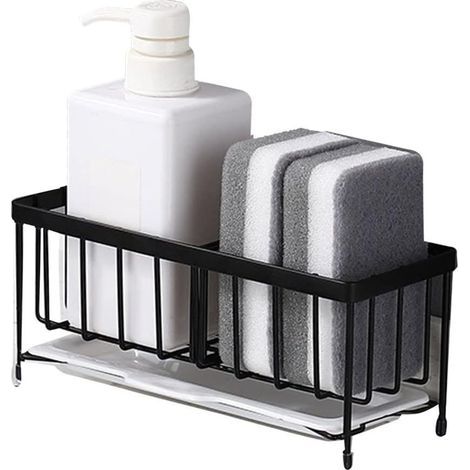 Sponge Holder Cuisine Rack Sponge Holder for Sinier Kitchen Sink Organisateur Anti-Rust Singe Spongers Scurbers Soap (1/5)
