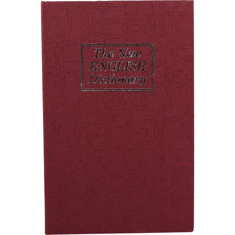 Coffre-Fort Déguisé En Dictionnaire - Serrure À Clé - Pour Argent Et Bijoux - 1 Pièce (1/4)