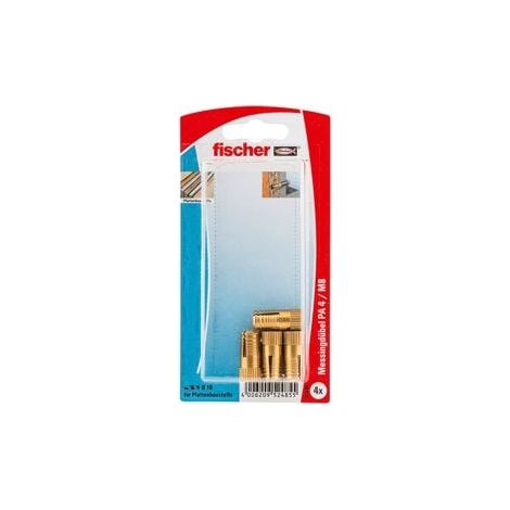 Fischer  4x Tasselli  ottone PA  4 M8/25  - 52485