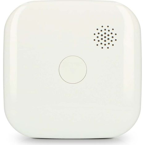 Alecto Rauchmelder mit kompaktem Design mit 10-Jahres-Batterie und Garantie 2er-Pack Weiß