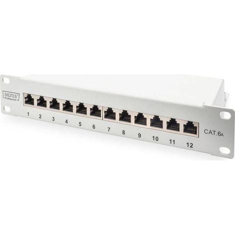 Panneau de brassage Digitus DN-91612S-EA-G 12 ports CAT 6a 1 UH 1 pc(s) Q120312 (1/5)