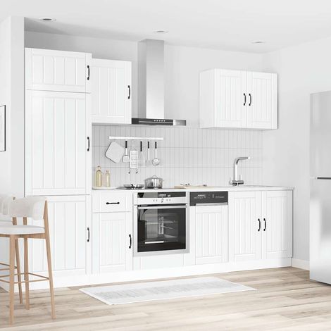 vidaXL Ensemble d'armoires de cuisine 7 pcs Lucca bois d'ingénierie (1/5)