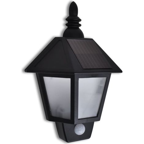Solar Wall Lamp with Motion Sensor vidaXL