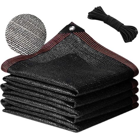 Degré d'ombrage de 80 Filet Protection panneau photovoltaïque avec Oeillets Filet D'Ombrage 3x6m (1/5)