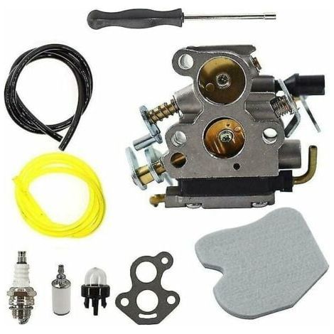 Carburateur avec tournevis, filtre à air, bougie d'allumage pour Husqvarna 135 140 435 435E 440 440E Jonsered CS2240 CS2240S CS410 Tronçonneuse remplace C1T-EL41, C1T-EL41A, 506450501 (1/5)