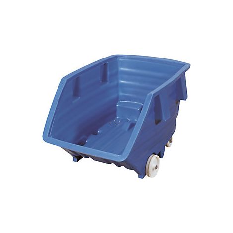 Volquete de polietileno  con ruedas  capacidad 0,5 m³  azul