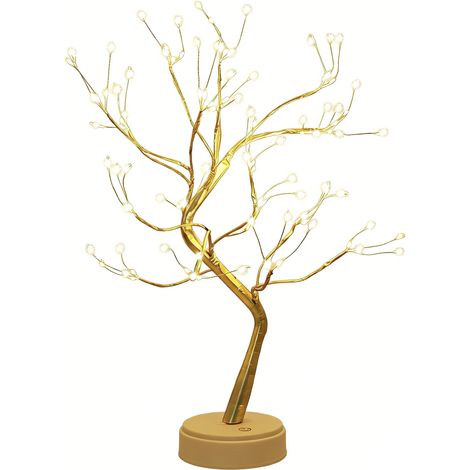 Arbre Lumineux LED - 108 Ampoules - Branches Réglables - Fonction Clignotant/Continu - Alimentation USB ou Piles AA - Décoration Intérieure (1/4)