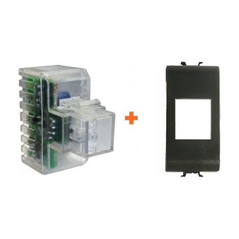 Fanton lampada emergenza led incasso compatibile Gewiss Chorus nera - 82882-CN