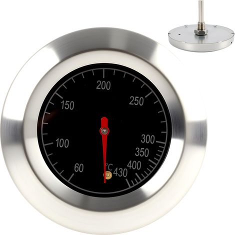 Thermomètre de barbecue en acier inoxydable 60–430 °C, Thermomètre de Four Convient aux trous d'un diamètre de 8 mm Cuisson au Four et Four à Pizza, Oven Thermometer pour Grills, Fumoirs et Barbecues (1/5)