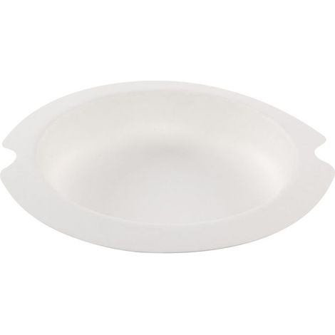 LUX Assiette ronde blanche en canne à sucre Ø 16 cm - 600 unités - Betik