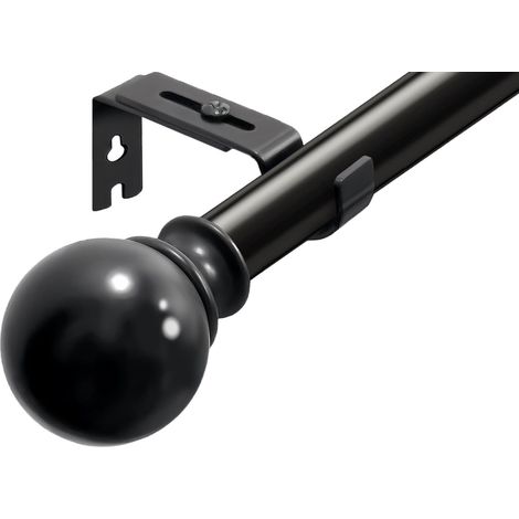 Tringle Rideaux Télescopique Noire 180-260cm GDEVKHN 10kg (1/4)
