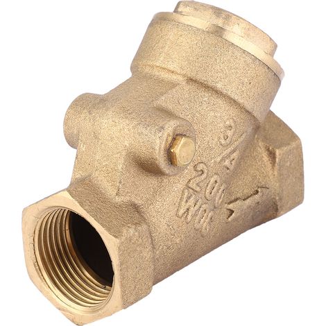 Clapet anti-retour en laiton, filetage NPT 3/4 po, type Y, unidirectionnel, pression 1,6 MPa, pour eau et gaz. (1/5)