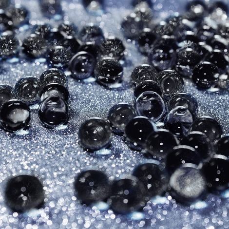 Eyscoco Wasserperlen, 10000 Stück Vase Füller Perlen Edelsteine Wassergel Perlen Wachsende Kristallperlen Hochzeit Herzstück Dekoration (Transparent) (1/5)