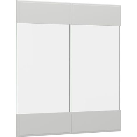 Frente de cocina R-Line, Blanco casa de campo, 59.2 x 59 cm frente de mueble para armario mural con vitrina, Vicco (1/5)