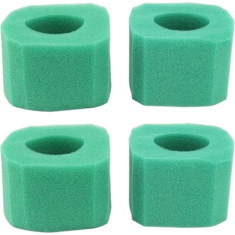 SHINING HOUSE Lot de 4 cartouches filtrantes de rechange en mousse réutilisables, durables et pratiques pour pompe de piscine-AquaForge (1/5)