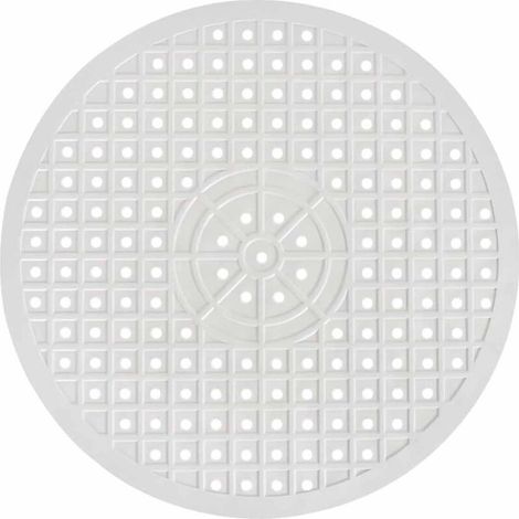 Tapis d'évier rond, 30,6 cm, tapis de nettoyage d'eau antidérapant en caoutchouc souple, protecteur de comptoir, protecteur d'évier pliable pour éviter les rayures sur l'évier (rond, blanc).