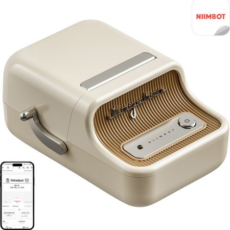 Stampante termica per adesivi Bluetooth Niimbot B21 PRO color crema, 300 dpi (1/5)