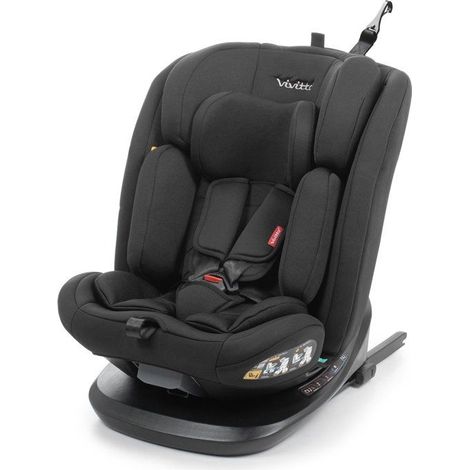 Autokindersitz - BABYAUTO - ZAFIRO - Gruppe 0/1/2/3 - 40/150 cm - I-Size - Drehbar - Neigbar - Mit Sitzverkleinerer - Schwarz