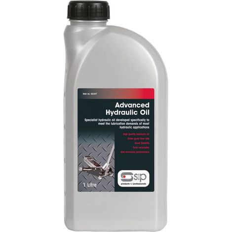SIP 1ltr Advanced Hydraulic Oil - L6.5 x W10 x H25 cm