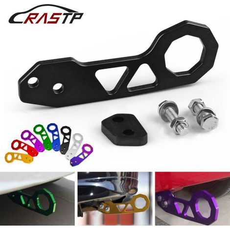 Convient pour la modification du pare-chocs arrière des Honda Fit GK5 en alliage d'aluminium, avec attelage de remorque, sans logo - Sans logo, coloré (1/4)