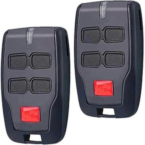 Lot de 2 télécommandes de garage pour disjoncteur BFT Mitto B, 433,92 MHz, code tournant, télécommande BFT 4 canaux, pour rouleau (1/5)