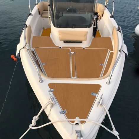 Teak Bodenbelag EVA Schaum Fußboden Teakholz-Deck Selbstklebend Matt Yacht Boot 240  90cm Brown