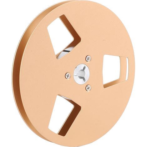 Bobine de bande magnétique vide en alliage d'aluminium, 3 trous, 5 pouces, pour magnétophone à bobines NAGRA/Studer ReVox, bande 1/4 pouce, couleur or (1/5)