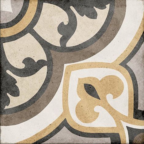 Eiffel Art Construction – Carrelage effet ciment motif rosace 20x20 cm – Grès cérame – Finition mate – Pour revêtement sols et murs – Ambiance artisanale