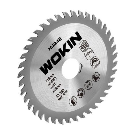 Disco per Troncatrice a Legno 761965 Wokin 254 x 30 x 795410 mm