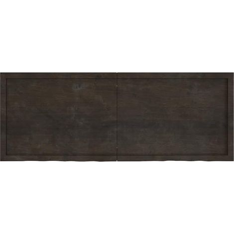 Dessus de table  Dessus de bureau  Plateau de table marron foncé bois chêne massif traité