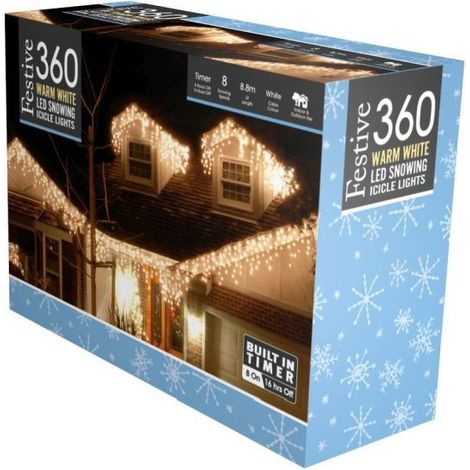 Outdoor Christmas Lights - Warm White - 360 LED Lights (P036791) (1/2)